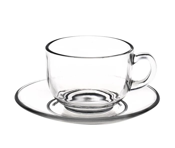 6oz 185ml round glass coffee mugs transparent sublimation glass cup insulated glass cups with handle grip