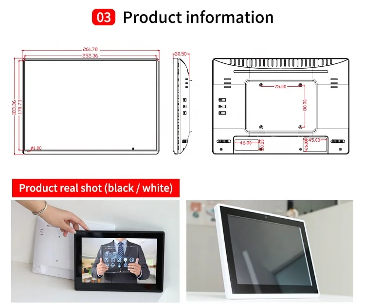 10inch wall mount  touch screen Android pos terminal for restaurant
