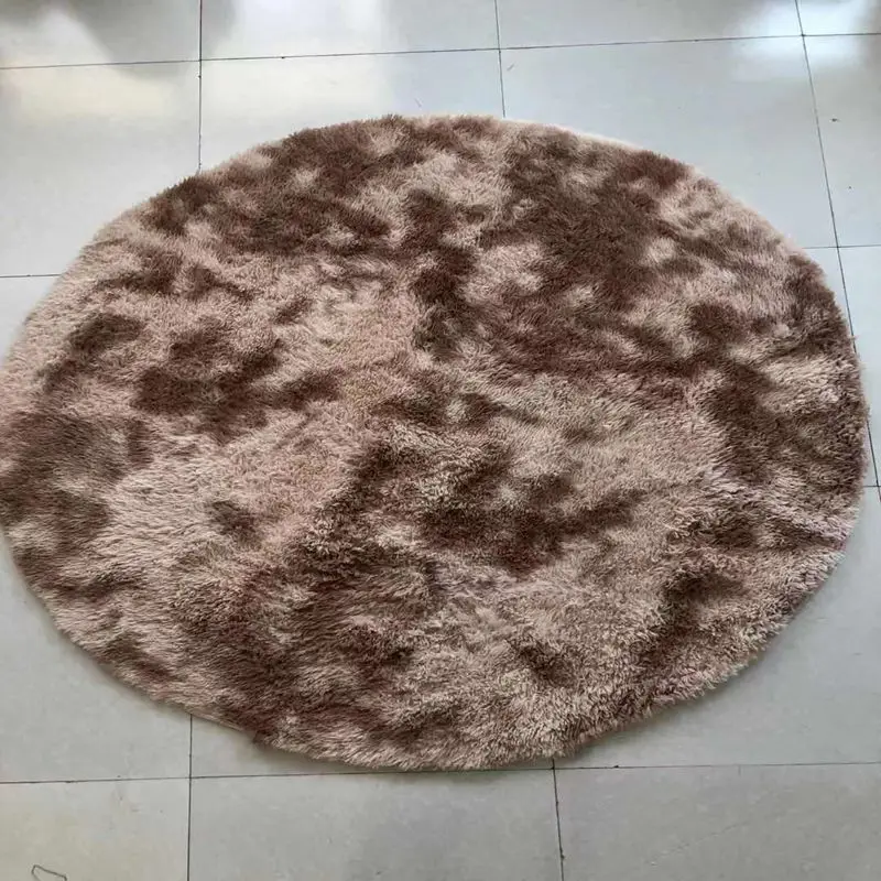 Современные домашние декоративные коврики удобные для гостиной круглый коврик мохнатые ковры