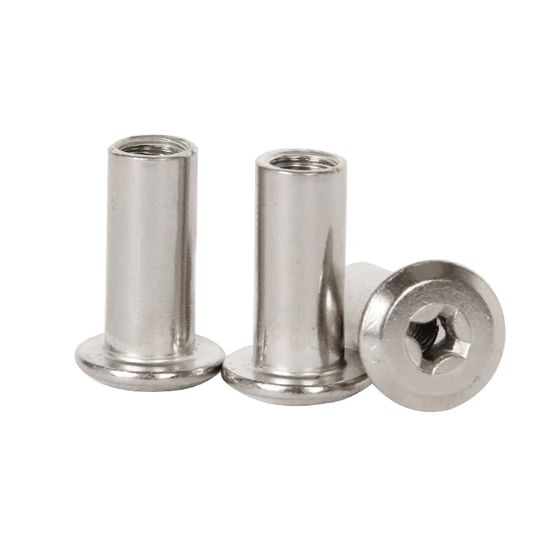 Galvanized and Plated Brass/Titanium Furniture Lock Nut Hex Head Knurled T Nuts with Zinc Plating Combination Nut