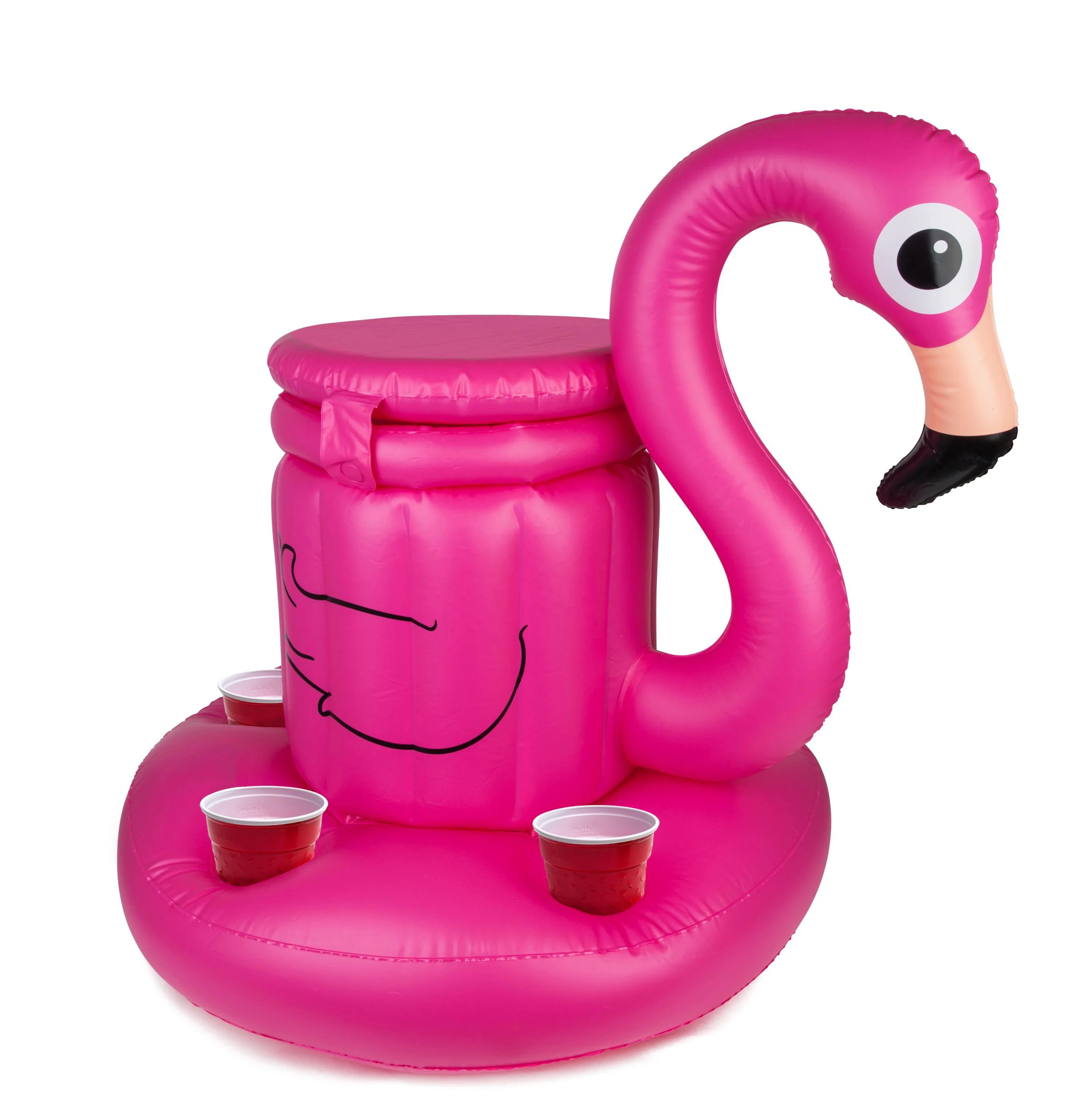 Custom inflatable flamingo cooler   bucket pool floating fruit beer beverage children adult summer outdoor inflatable cooler