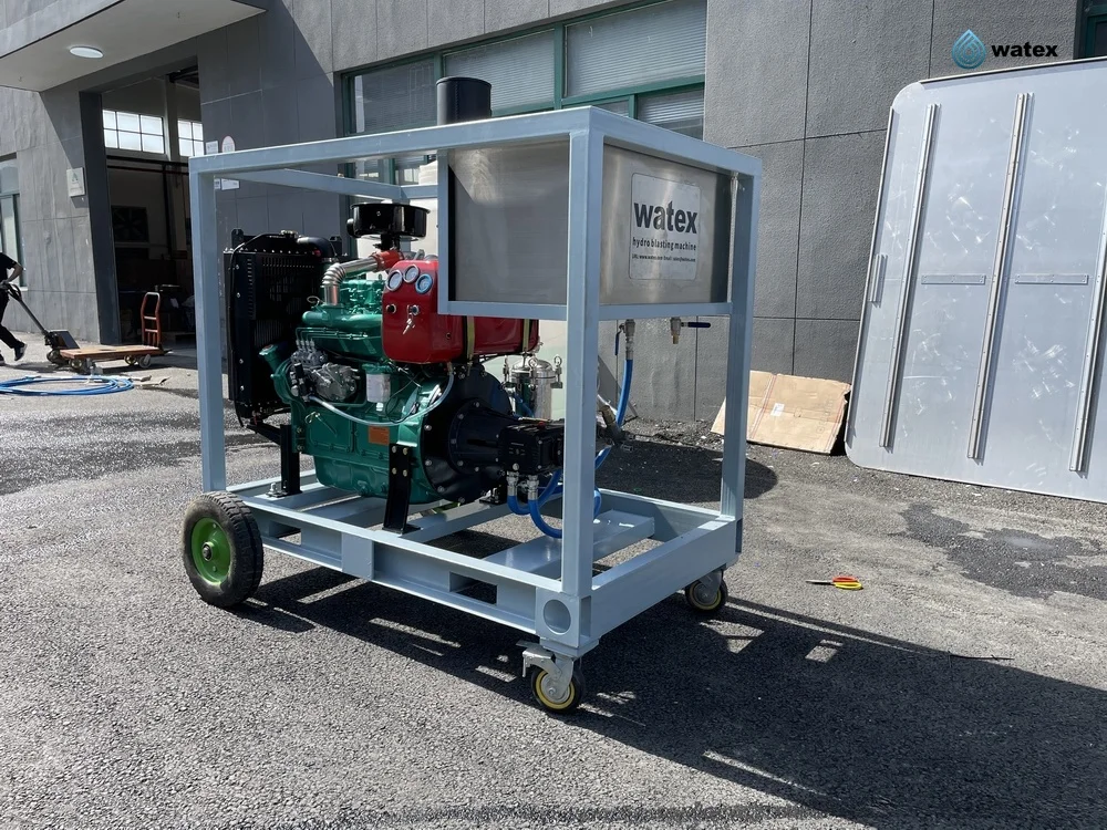 ultra high pressure diesel electric water blaster over 7000 psi to 20000 psi hydro jetting machine jet cleaner water blaster