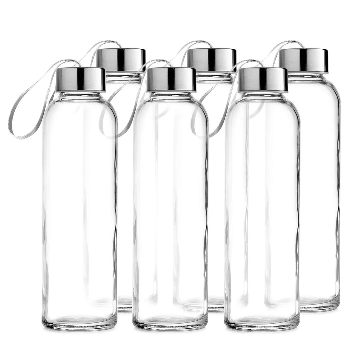 Clear Glass Water Bottles With Cover Glass Cup Juice Bottles