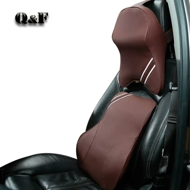 Luxury Comfort Adjustable Memory Foam Neck Rest Waist Car Head Lumbar Pillow Support Headrest Back Lumbodorsal