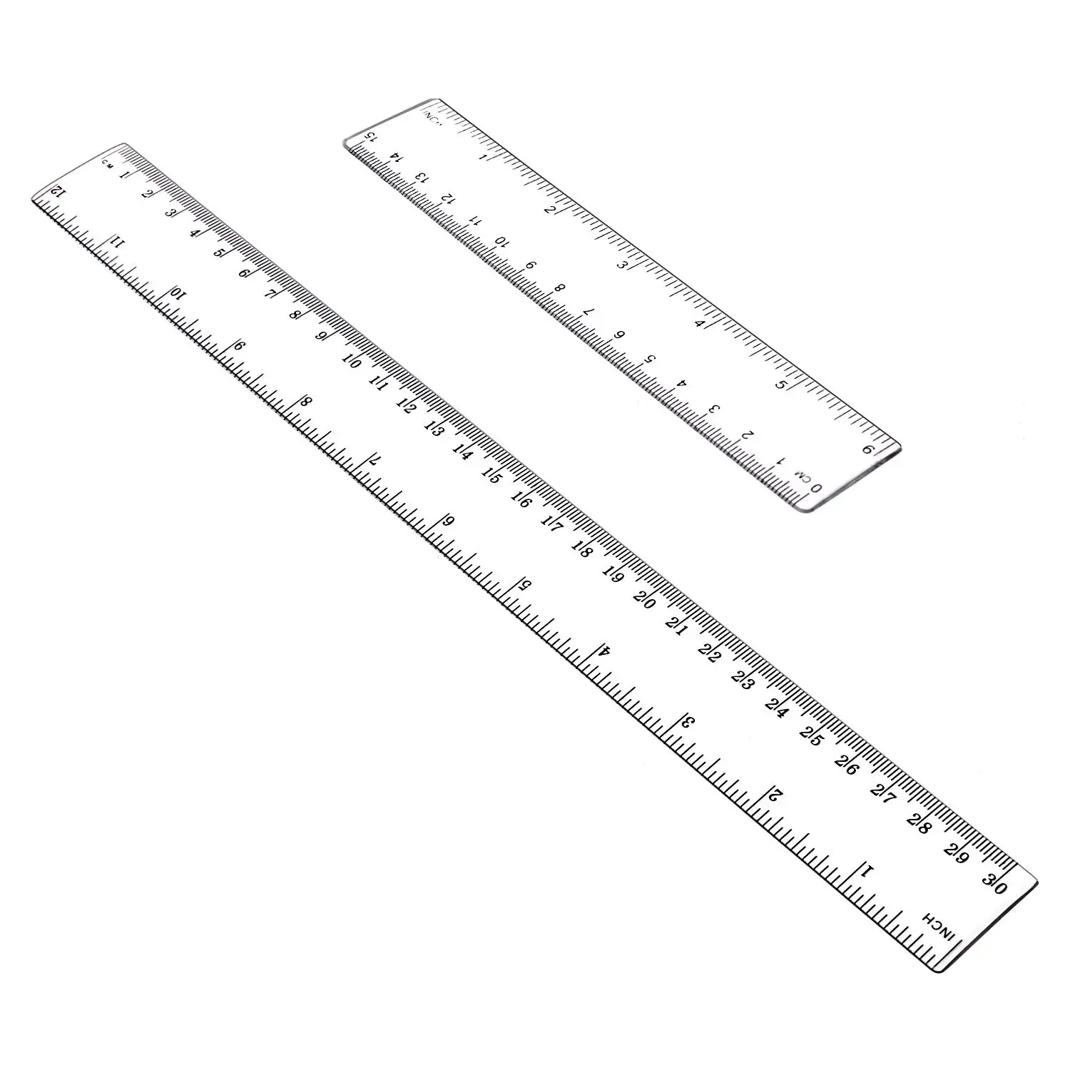 Plastic Clear Transparent  Ruler Math Set Ruler Geometry Math Ruler set