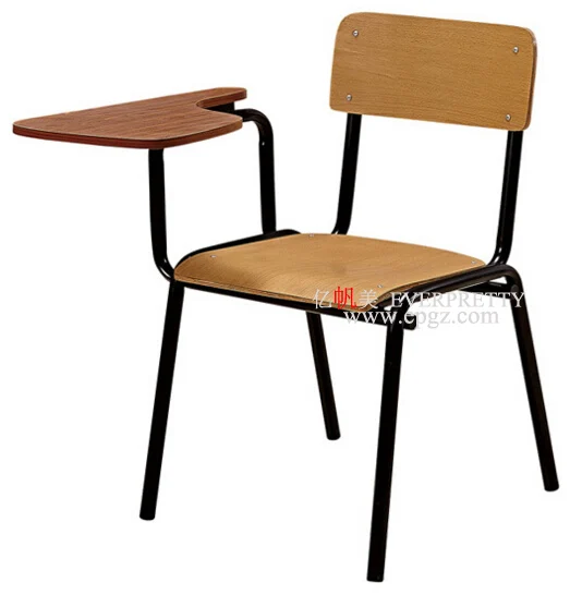 School Training Classroom Furniture Office Furniture Plastic Iron Frame Sketch Chair with Writing Board