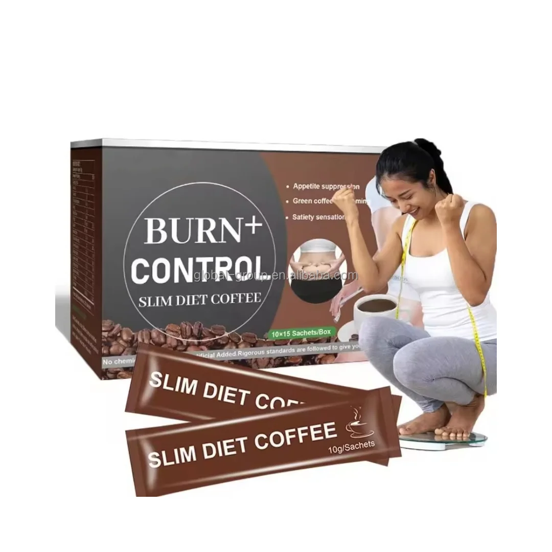 Hot selling coffee powder Detox Flat Tummy belly Keto Energy slim diet coffee
