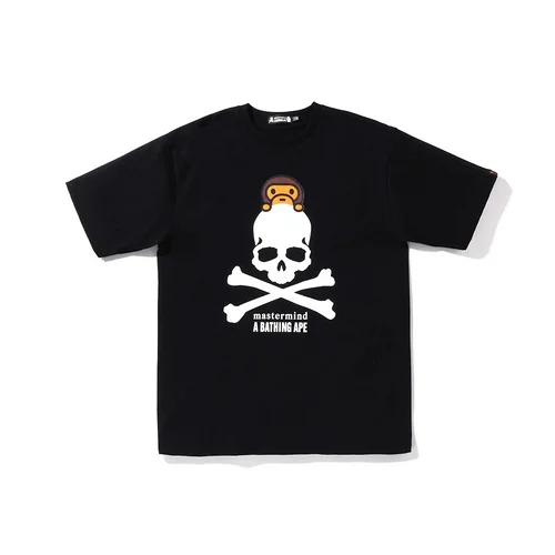2023 Hot Sale New Style  Co-branded Skull T-shirt for Men And Women With Asian Size Black Shirt White Shirt