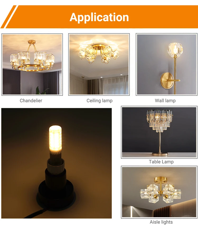 LED Corn Bulb for Interior Lighting G9 5W AC120V Energy Saving Home LED Bulb in Flower Style No Flicker Light Source