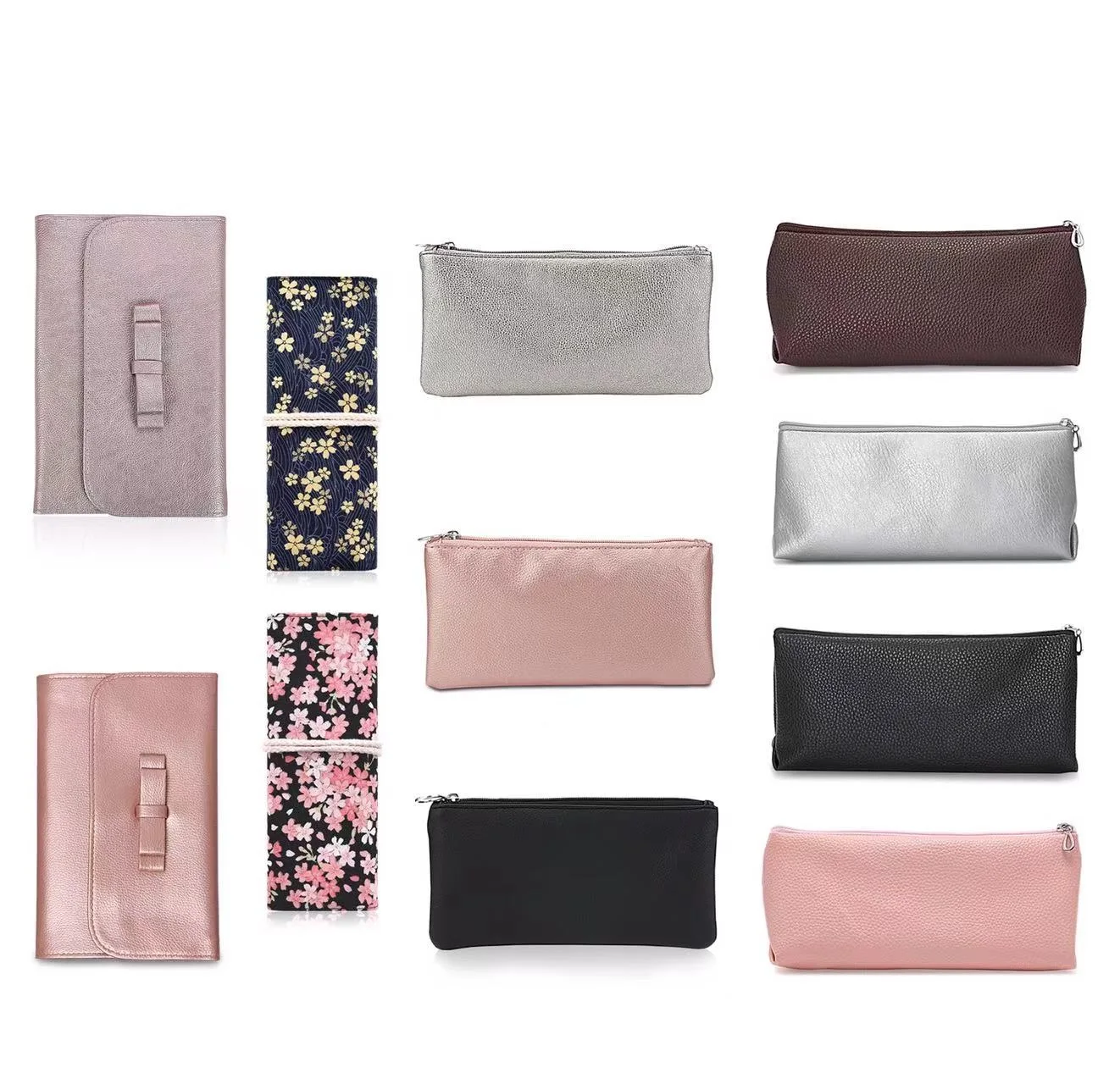 Custom Logo makeup brush set 15pcs rose gold makeup brushes