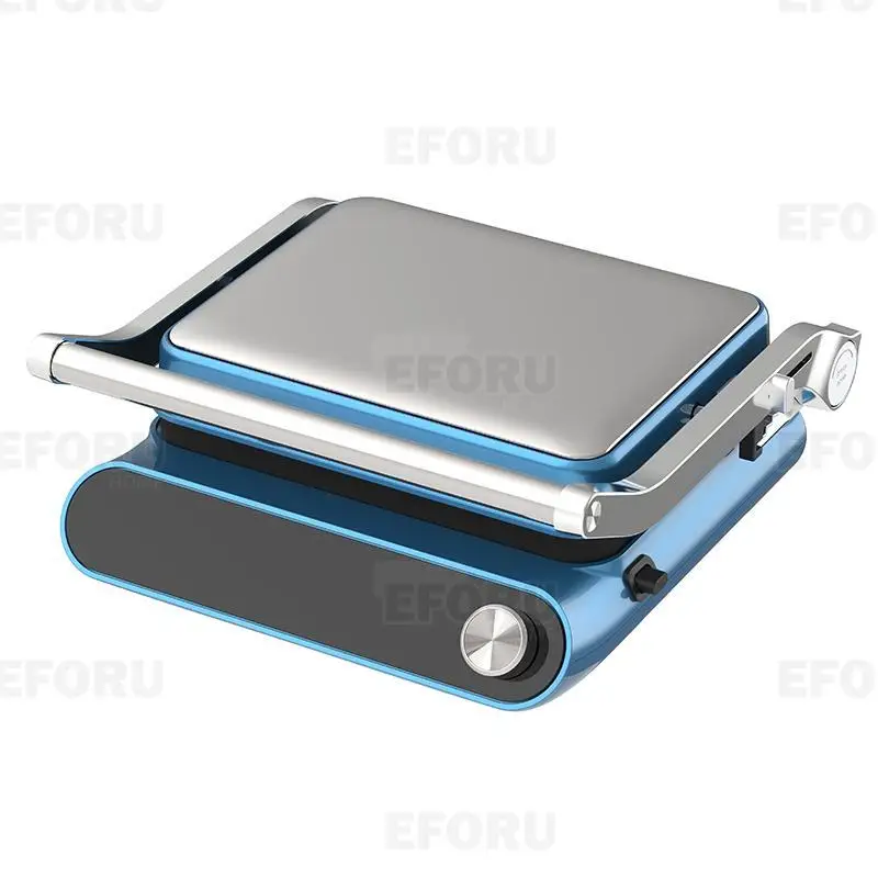 Electric Grill Digital Glass Surface Panini Grill Indoor Smokeless Sandwich Press Toaster Opens 180 Degrees Contact Grill
