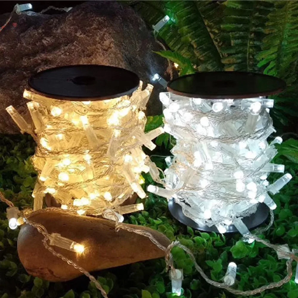 Flower 50LEDs Outdoor Decorative Built-in Waterproof Power Led Light Ip68 Waterproof Led  String Light For Christmas Party