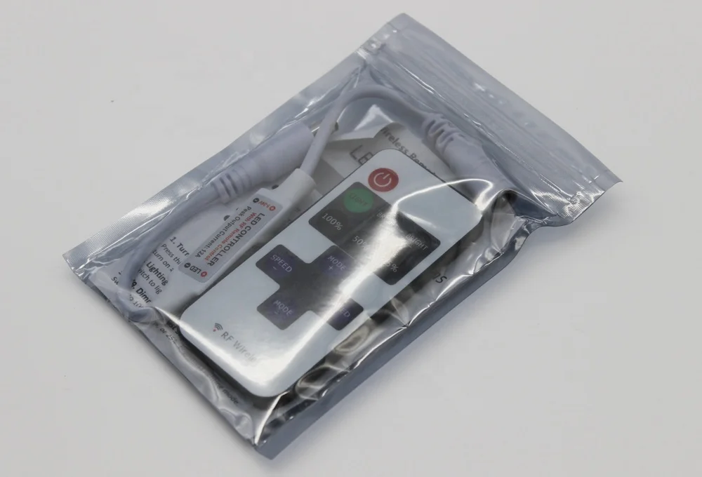 11 Key LED Strips Percentage Control Universal 5-24V 12A LED Controller with RF Remote Control