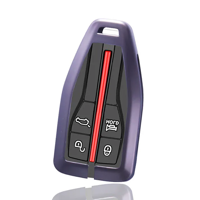 Custom design Practical zinc alloy car key case shell for HongQi series car metal smart remote key case cover