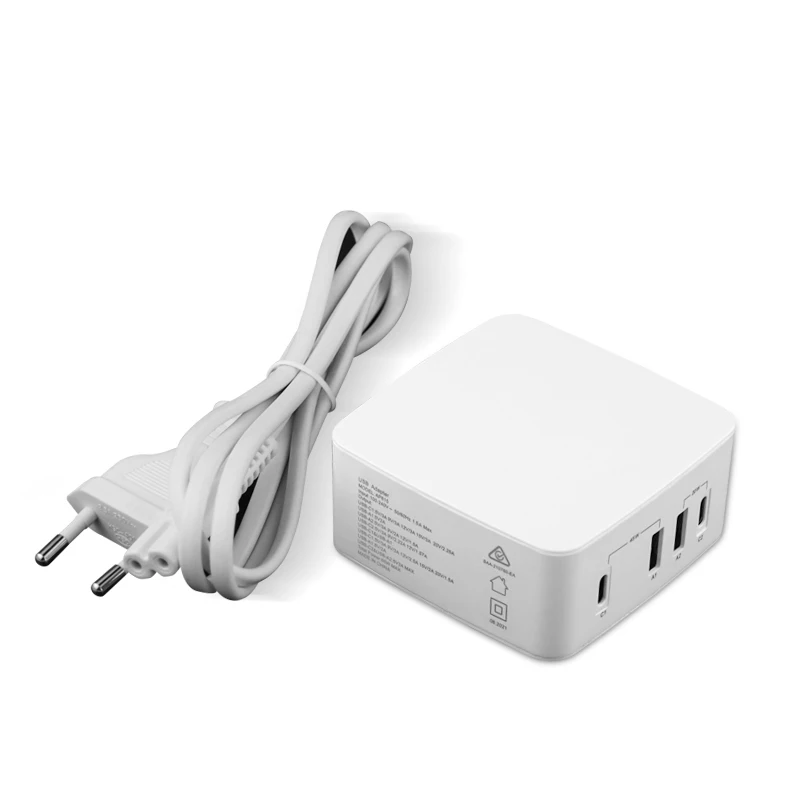 110V 120V 220V 230V AC DC несколько зарядных устройств USB станция 65 Вт 2 USB-C USB-A PD QC3.0 Быстрая Зарядка адаптер питания с сертификацией кабель для подключения к сети