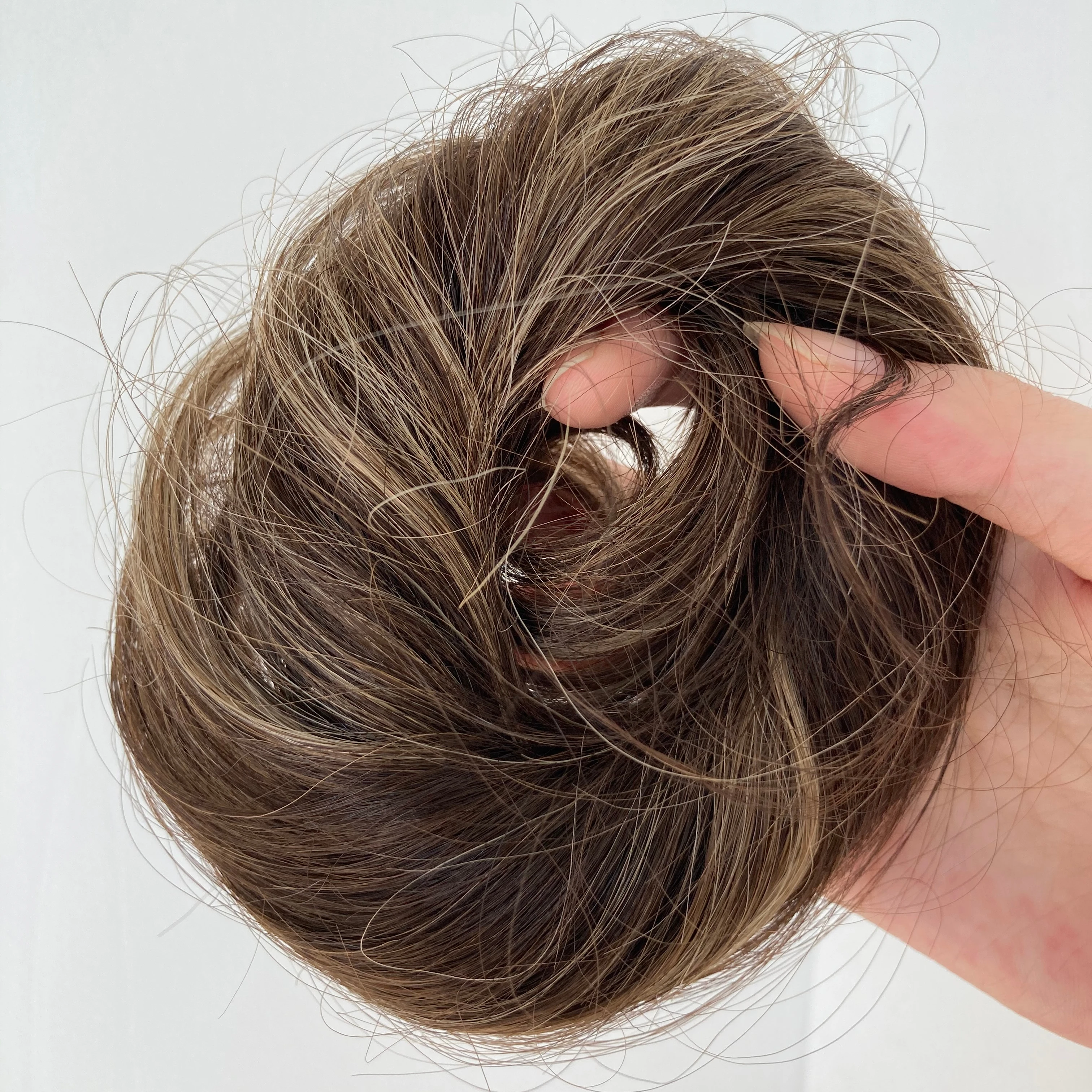 Lucky M Wig Human Hair Top Knots Hair Bun Hair Circle For Women Adjustable Fashion Accessories Hot Selling Rubber Band