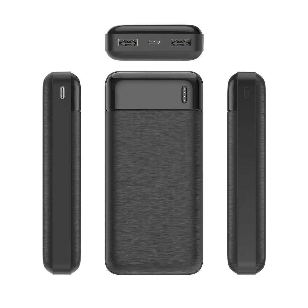 Ultra slim custom logo battery type c power bank 20000mah powerbank promotion charger 20000 mah power banks