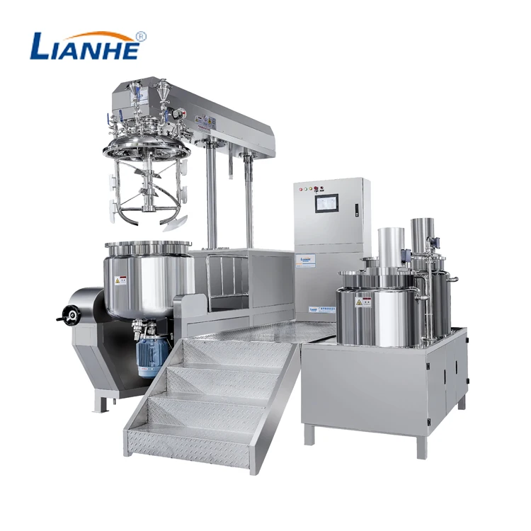 Vacuum Ointment Cosmetic Skincare Cream Paste Gel Shampoo Detergent Stirring Homogenizing Emulsifying Equipment Machine