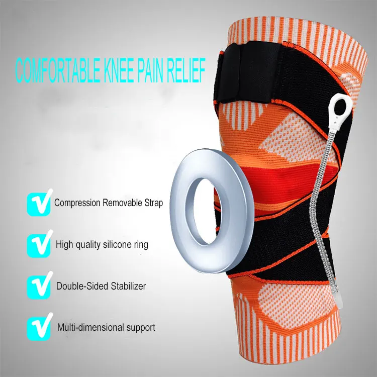 High Quality Adjustable Football For Toddlers Breathable Basketball Nylon Compression Sleeve Knee Brace With Patella Gel Pads