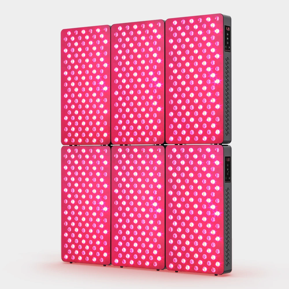 OEM/ODM DAISY CHAIN DESIGN adjustable frequency Infrared Light Therapy bed device 600W led red therapi light pulse for body