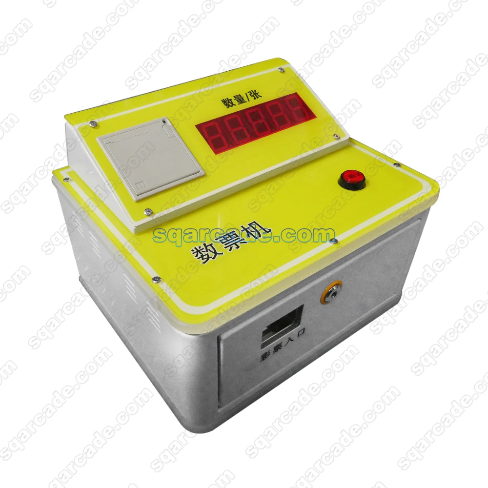 Coin operated receipt print redemption lottery ticket eater count machine for arcade game center