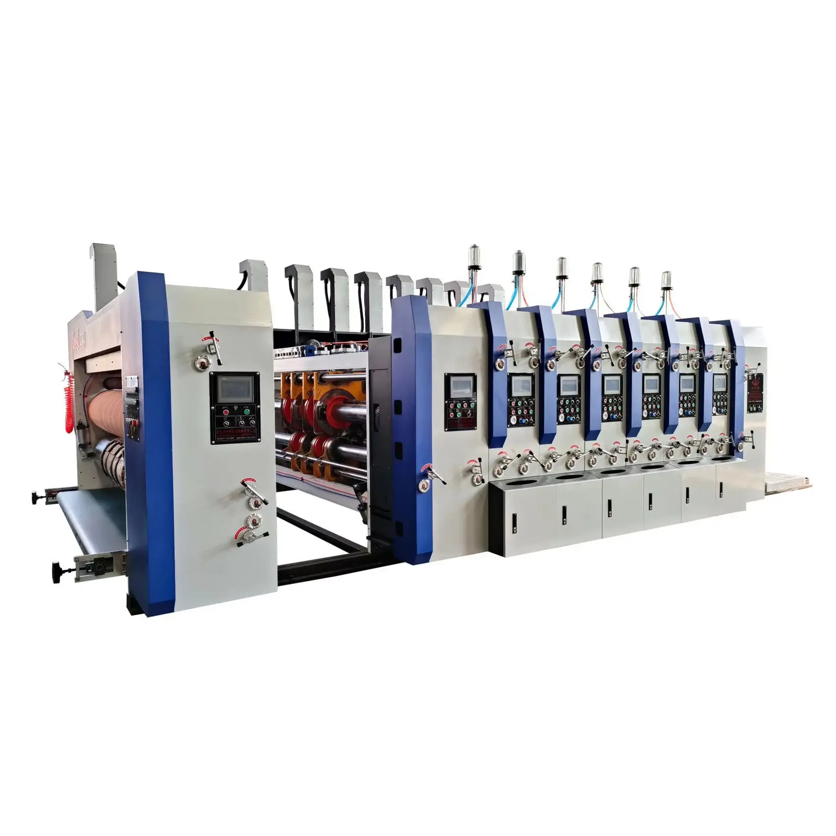 Carton Box Packing Corrugated Cardboard Rotary Die Cutting Machine Flexo Printing Pizza Box Machine