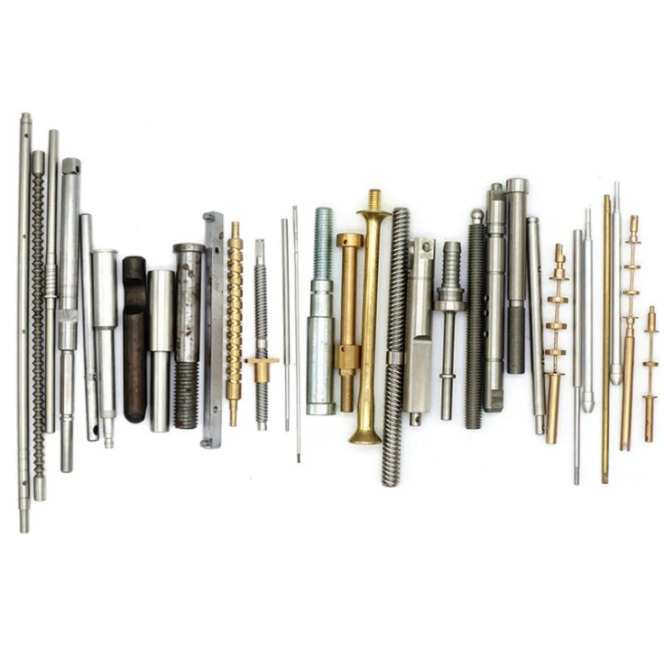 
OEM custom CNC lathe turning processing precision aluminum brass shaft 