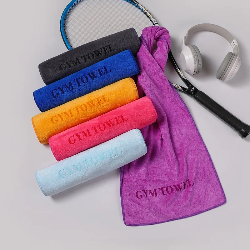 Cheap High Quality 400gsm Custom Logo Custom Size Microfiber Sport Gym Towel Fitness Sport Towel