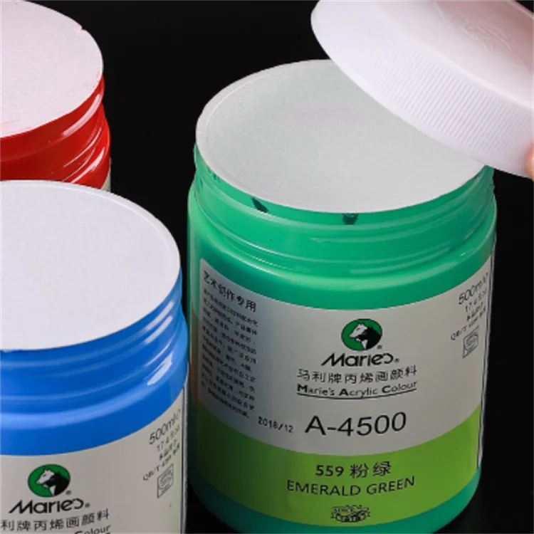 Maries 500ml Non-toxic Wall Paints Waterproof Acrylic Colour For Wholesale