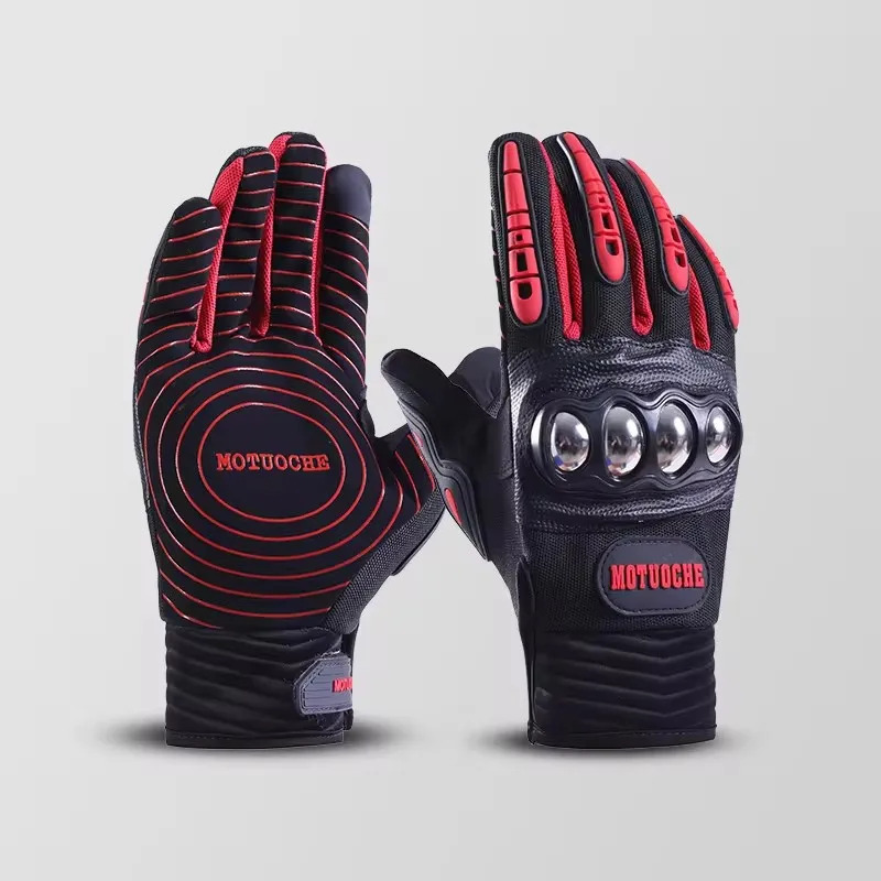 Fashion breathable full finger custom men summer sports riding racing outdoor cycling gloves