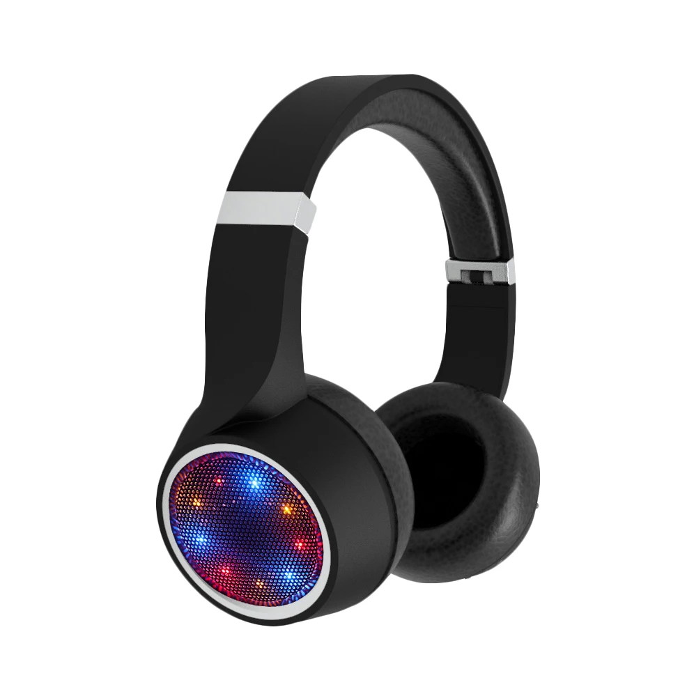 Fashionable design hot sale new product headsets headset earphones for bulk gift items LED fashion dj