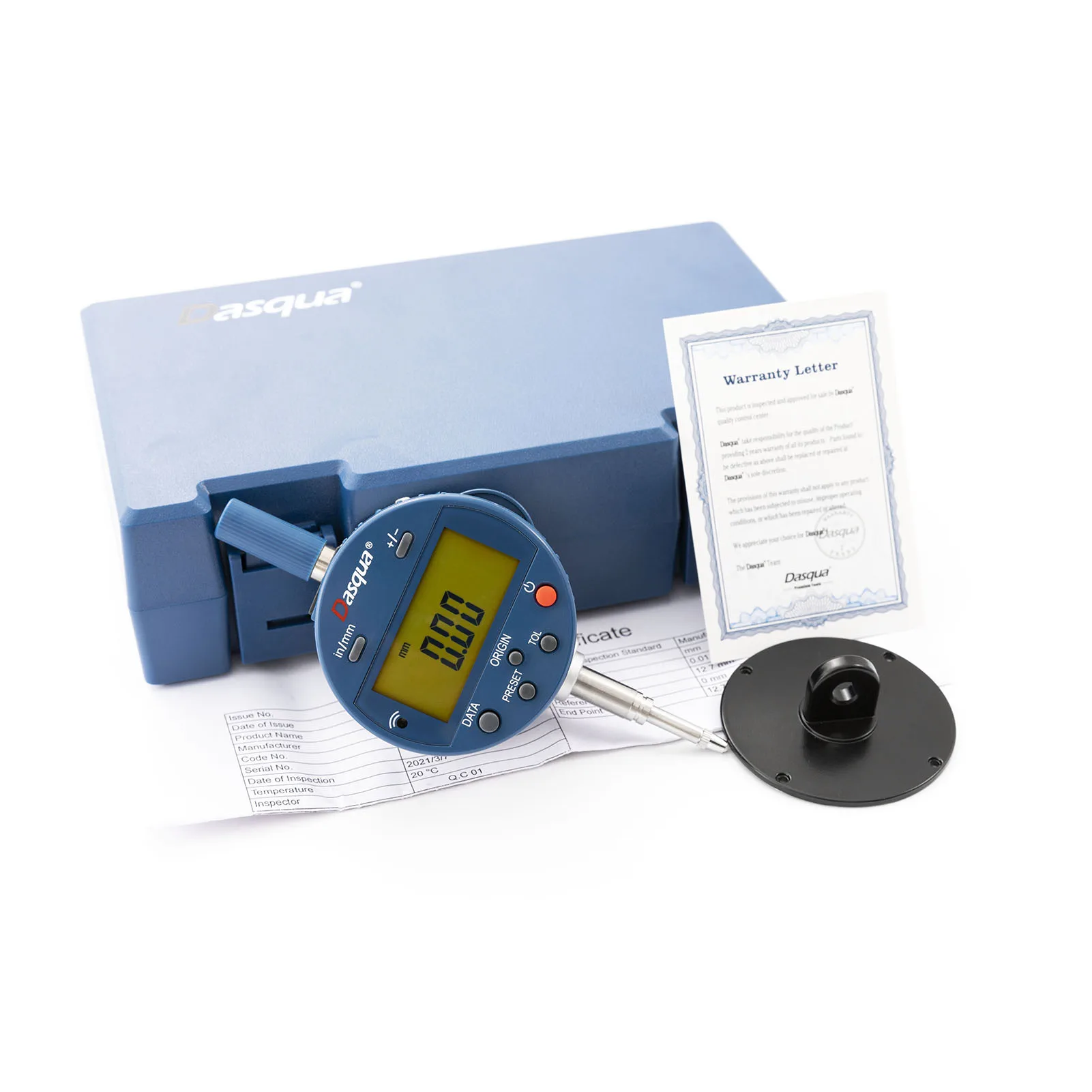 DASQUA Built-in 0-12.7mm Absolute Digital dial Indicator