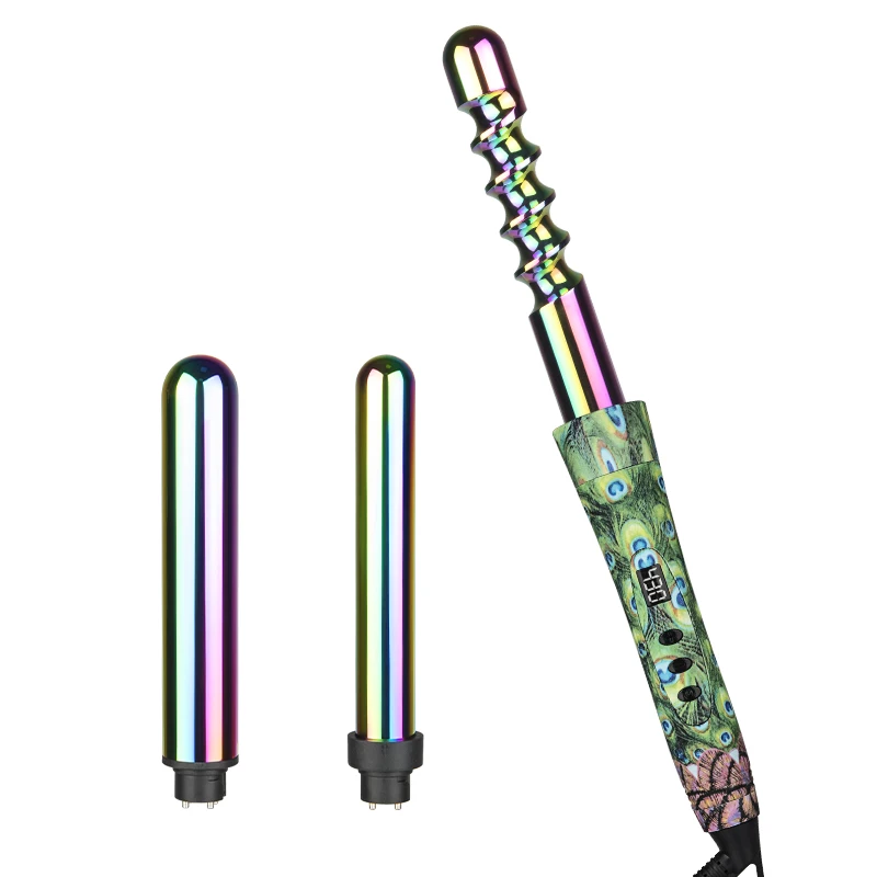 
Hot sale led electric Changeable head hair curling flat iron wholesale factory 