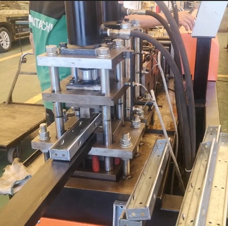 air blower base roll forming machine Steel Purlin C Beam Cold Roll Forming Machine U purlin Keel making machine