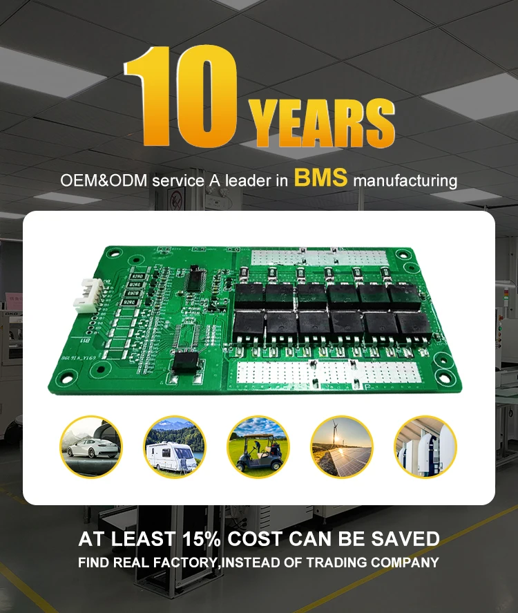 lifepo4 16s smart bms manufacturer circuit board 16s 48v 48v 16s 4s 100a smart bms lifepo4