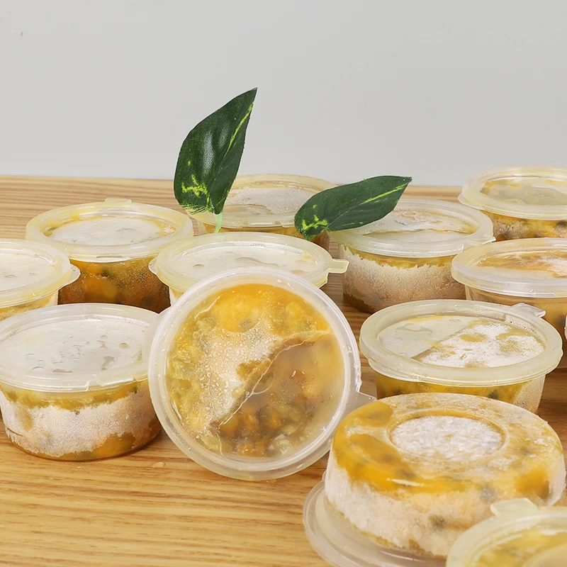 Disposable plastic PP tasting cup single wall mini food container plastic sauce cups