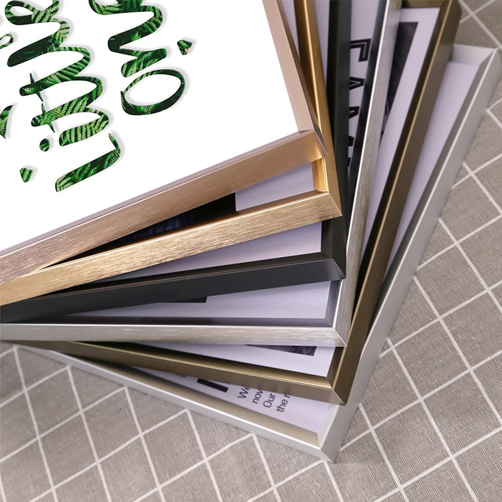 amazon hot sale A3 Customized Aluminum Alloy Collage Mounted Gift Bulk picture frames mouldings