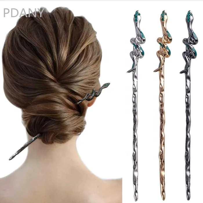 Оптовая продажа с завода PDANY, 6,9 дюйма, змеиные шпильки для волос, длинные шпильки для волос для женщин, толстые длинные волосы