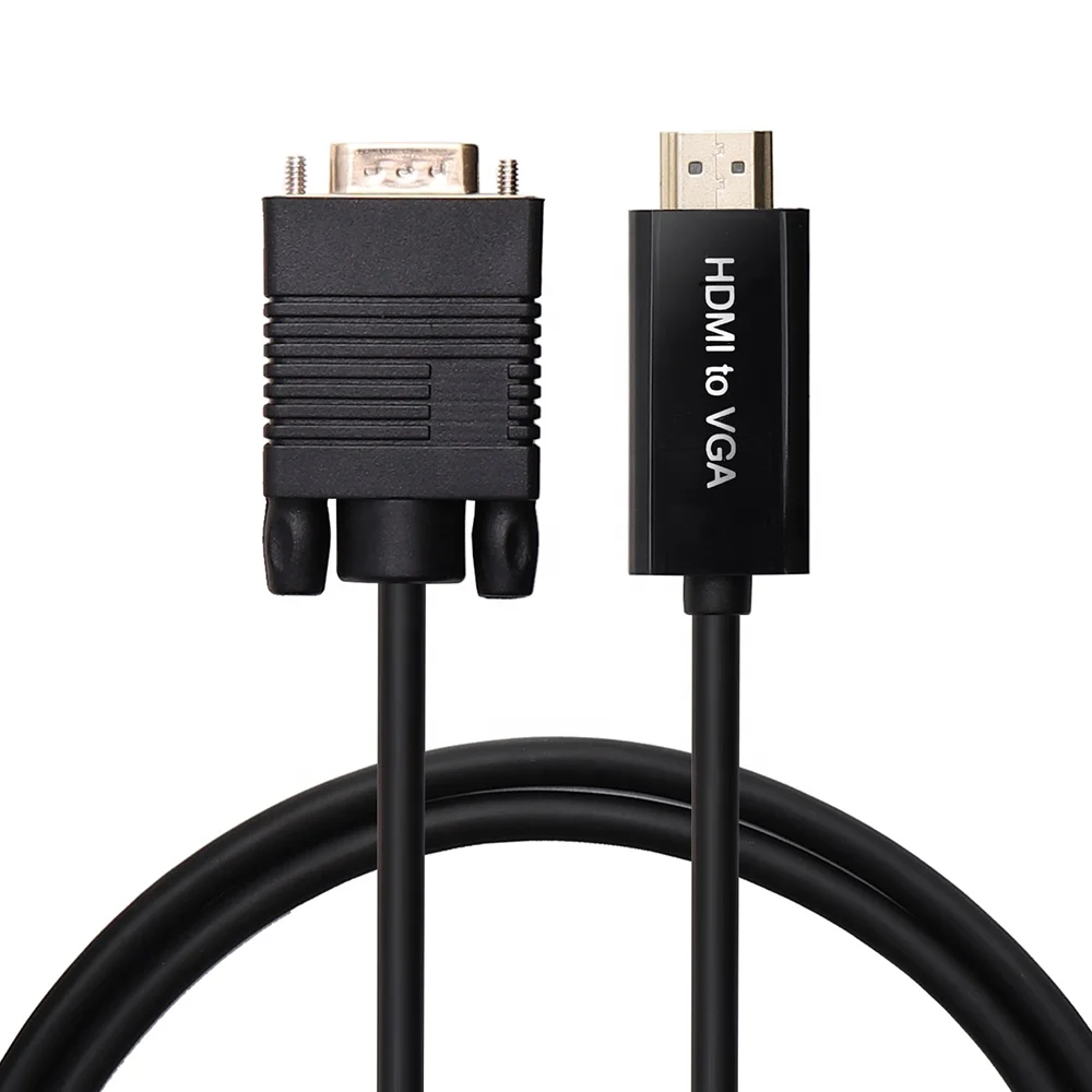  Кабель-преобразователь HDMI-VGA штекер-штекер поддержка 3D 1080p 60 Гц 2