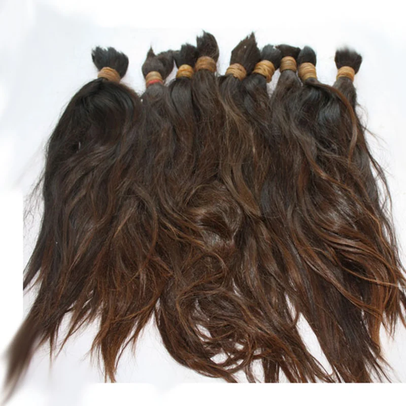 Russian human hair extensions unprocessed 100% virgin human hair bulk extension human braiding hair bulk no weft