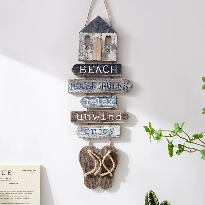 Hot Cafe Design Cutout Decorative 3D Wooden Wood Wall Sign Blackboard Hot Hanging Planter Display Kitchen Office Wedding-Rope