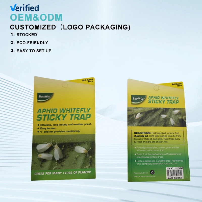 Best Selling Strong Flies Traps Bugs Sticky Board Catching Aphid Insects Killer sticky fly trap