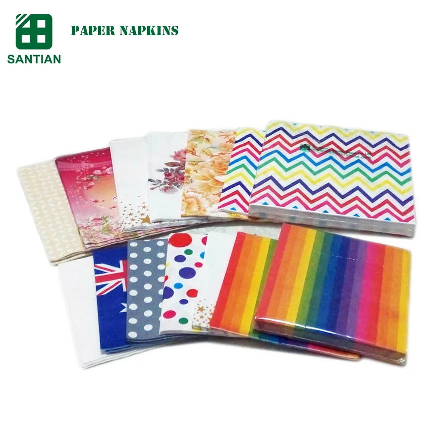 Beautiful Printing Paper Napkins With Decorative Images
