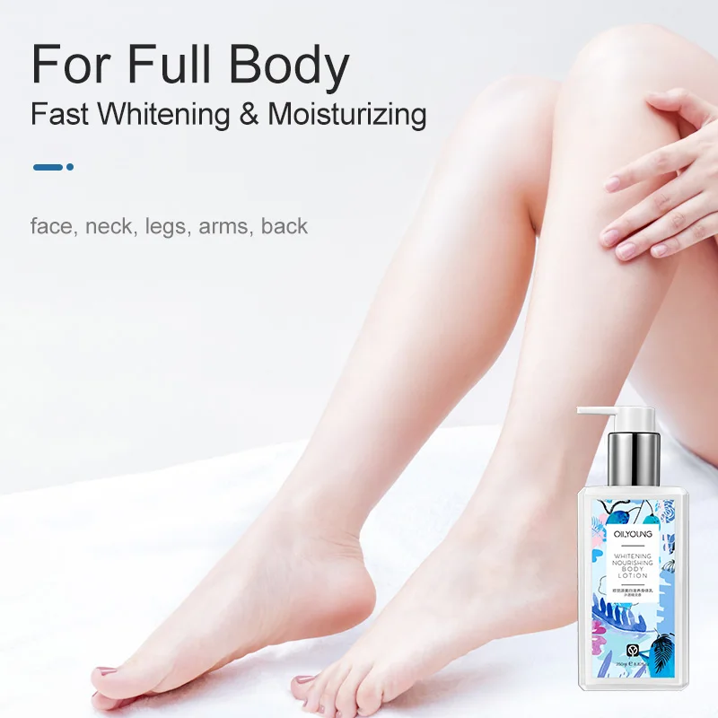 Hot Private Label fast body lotion Arbutin Fast skin care Whitening Body Lotion For Black Skin
