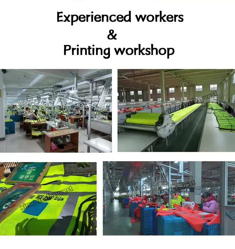 Factory Wholesale Custom Logo Worker Reflective Safety Vest Reflective Clothing Multiple Pockets Construction Security
