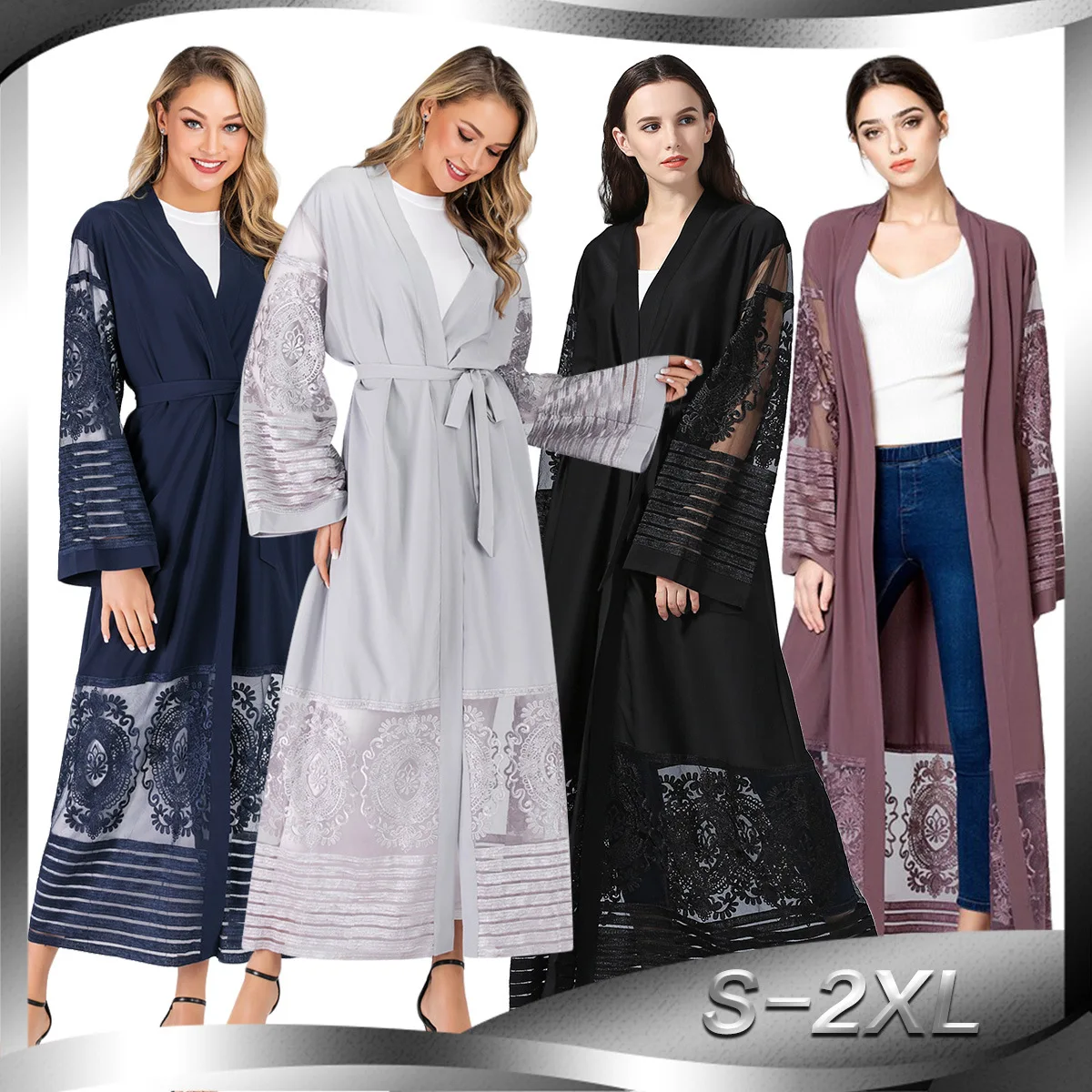 Middlest East good order lace digital Asia & Pacific Islands Clothing abaya islamic dress
