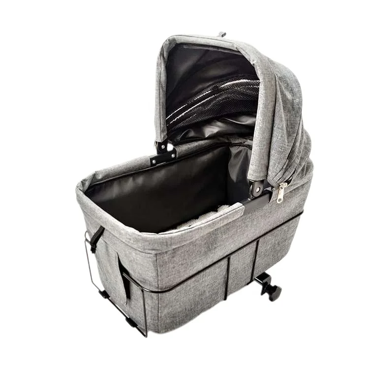 Folding Small Pet Cat Carrier Dog Basket For Bike Bicycle With Removable Rear Seat Dog Basket For Bike Rear Bike Basket Large