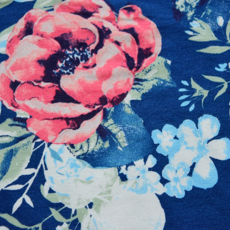  95% RAYON 5% SPANDEX RING - SPUN SINGLE JERSEY FABRIC CHINA SUPPLY NEW DESIGN PRINTED KNIT SOFT FOR WOMEN