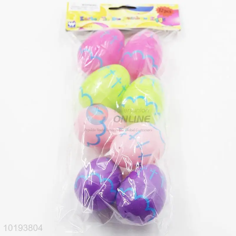 Nice Design Factory Supply Plastic Eggs For Easter Decoration