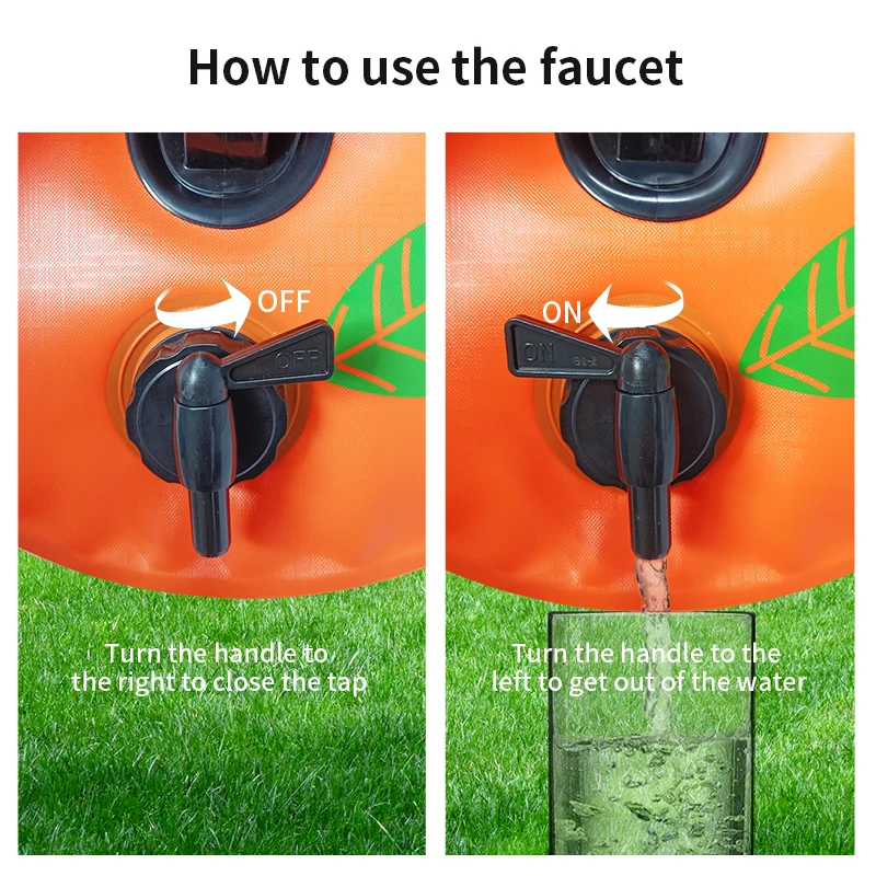 10-13L Outdoor Foldable Folding Collapsible Drinking Water Bag Car Portable Water Container for Outdoor Camping Hiking Picnic